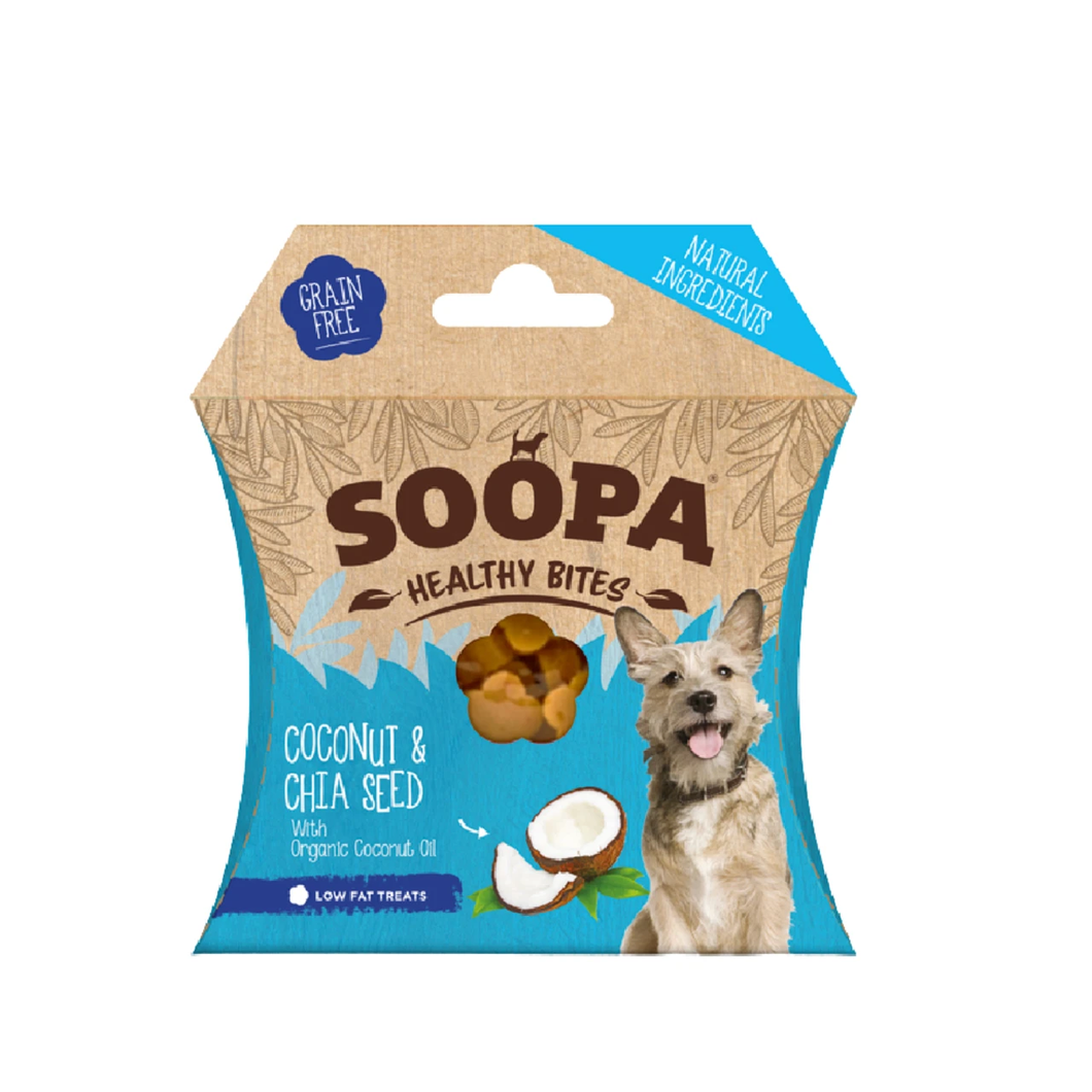 SOOPA Healthy Bites Coconut & Chia Seed – Kokos i Nasiona Chia (50g)